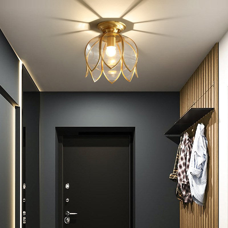 Luminaire Floral en Cristal