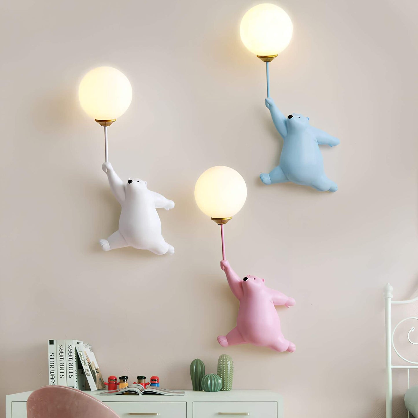Applique Murale LED Ours pour Chambre d'Enfant