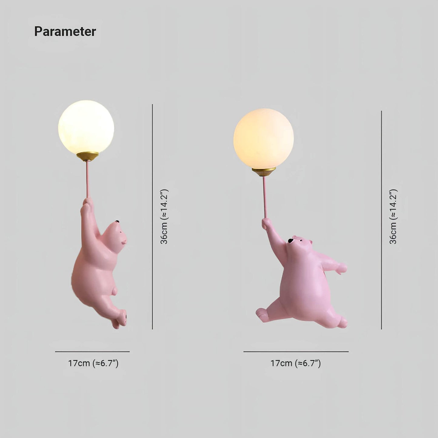 Applique Murale LED Ours pour Chambre d'Enfant