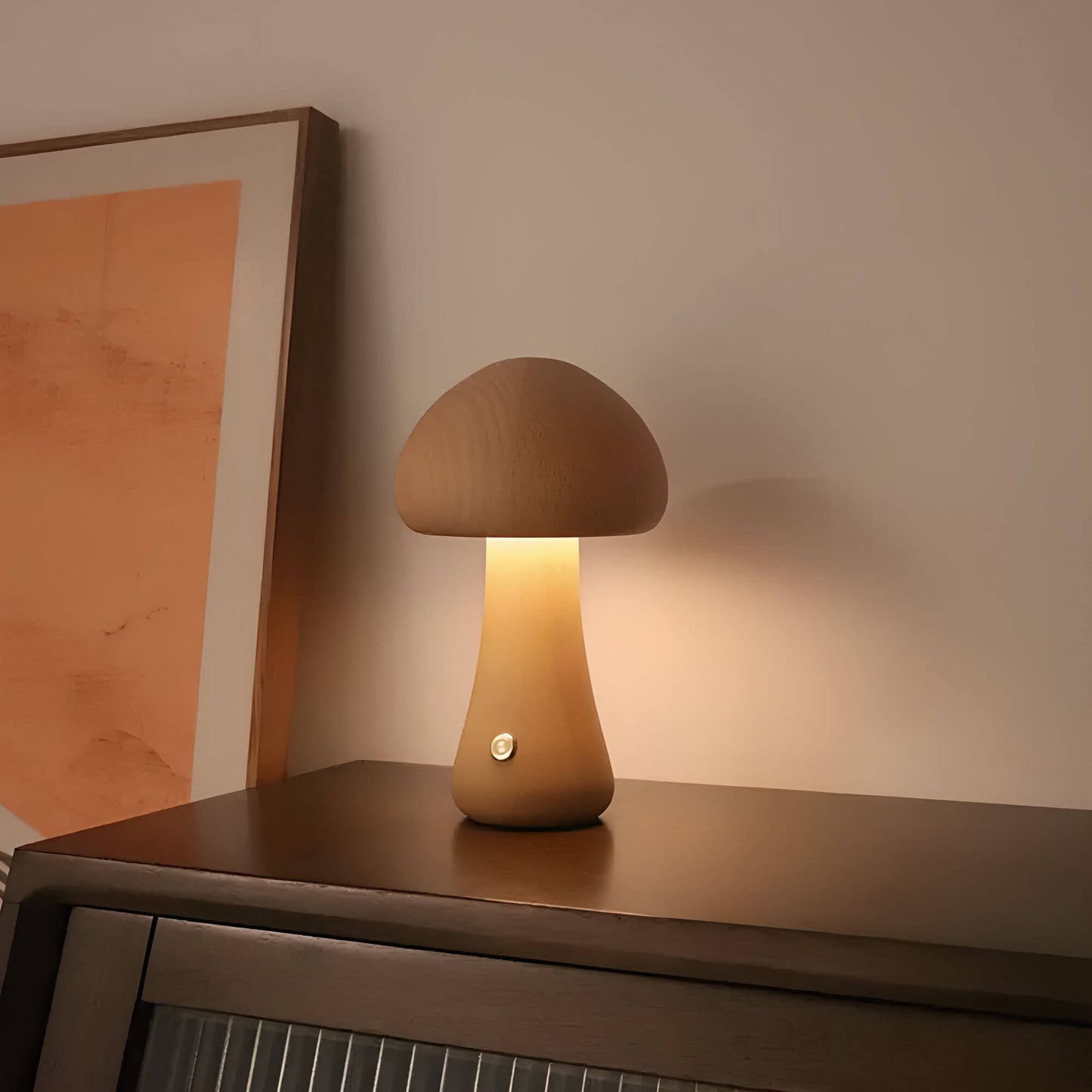 Charmante Lampe Champignon Sans Fil pour un Éclairage Créatif