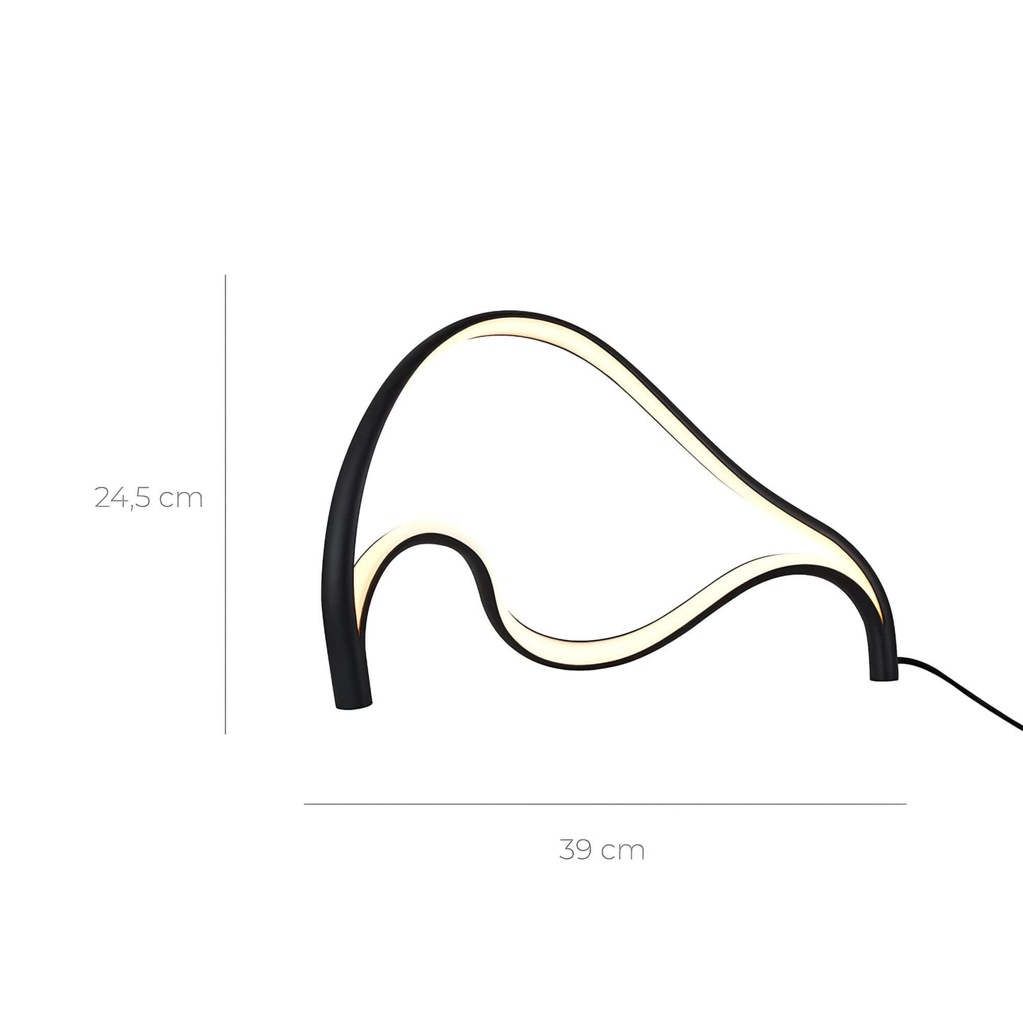 Lampe de table LED mince pour une décoration moderne