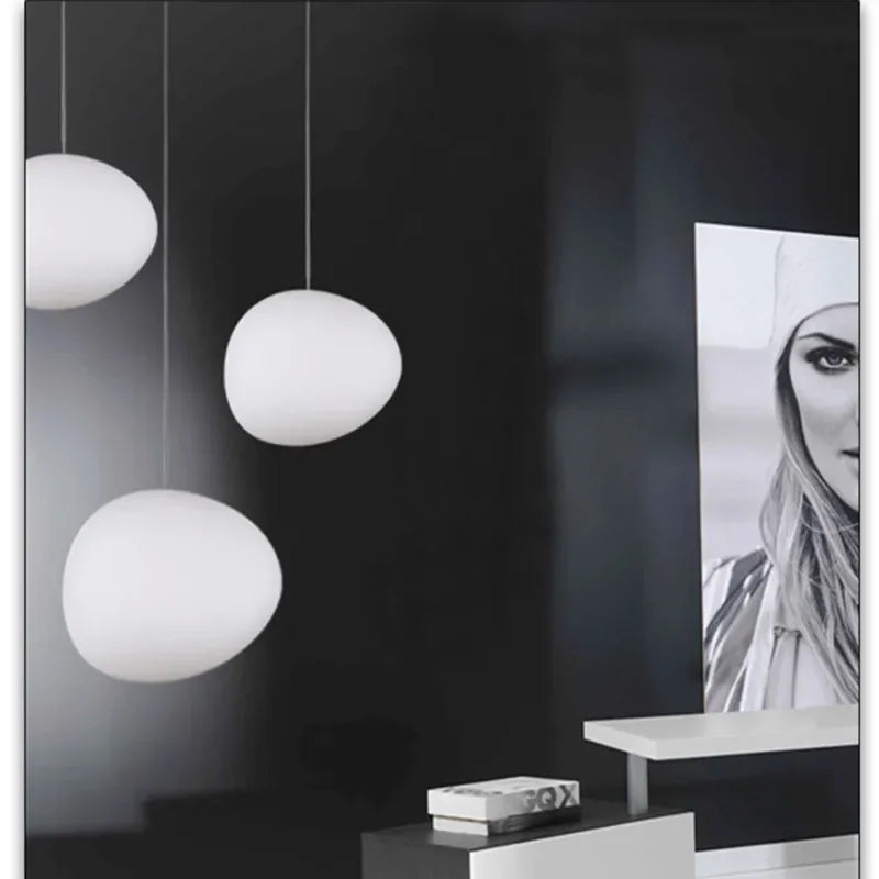 Suspension ronde en verre
