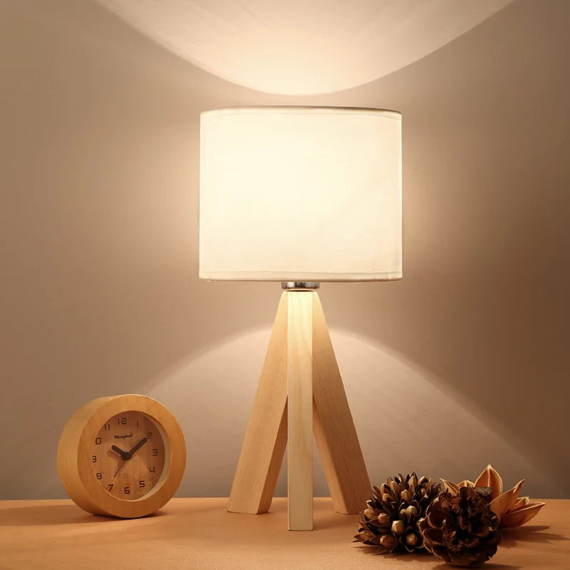Lampe de table en bois – Design minimaliste avec élégance naturelle