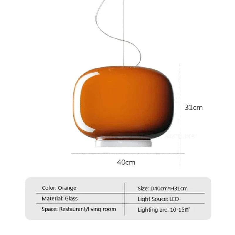 Suspension en verre luxueuse