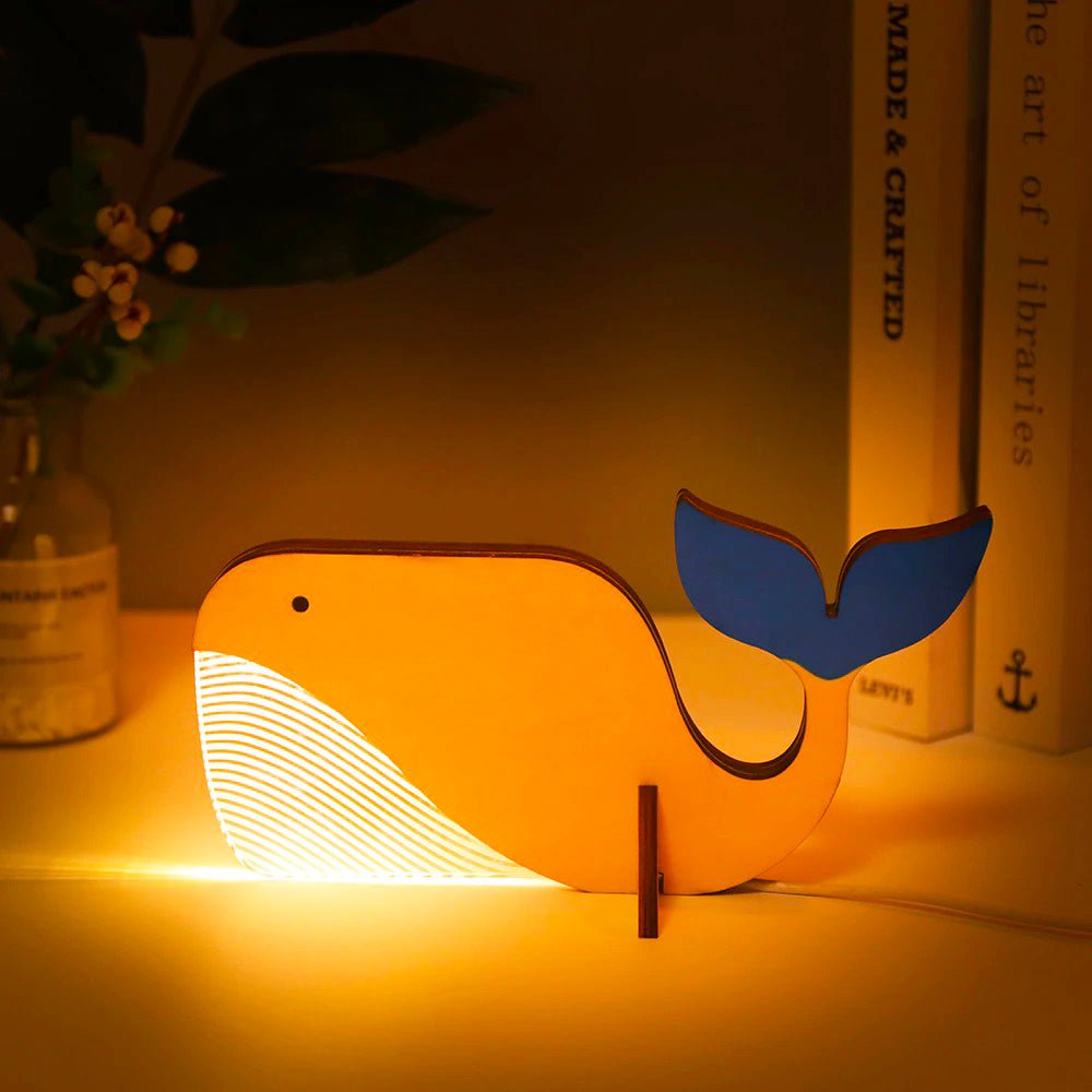 Lampe de table pour enfants avec motif d'animal