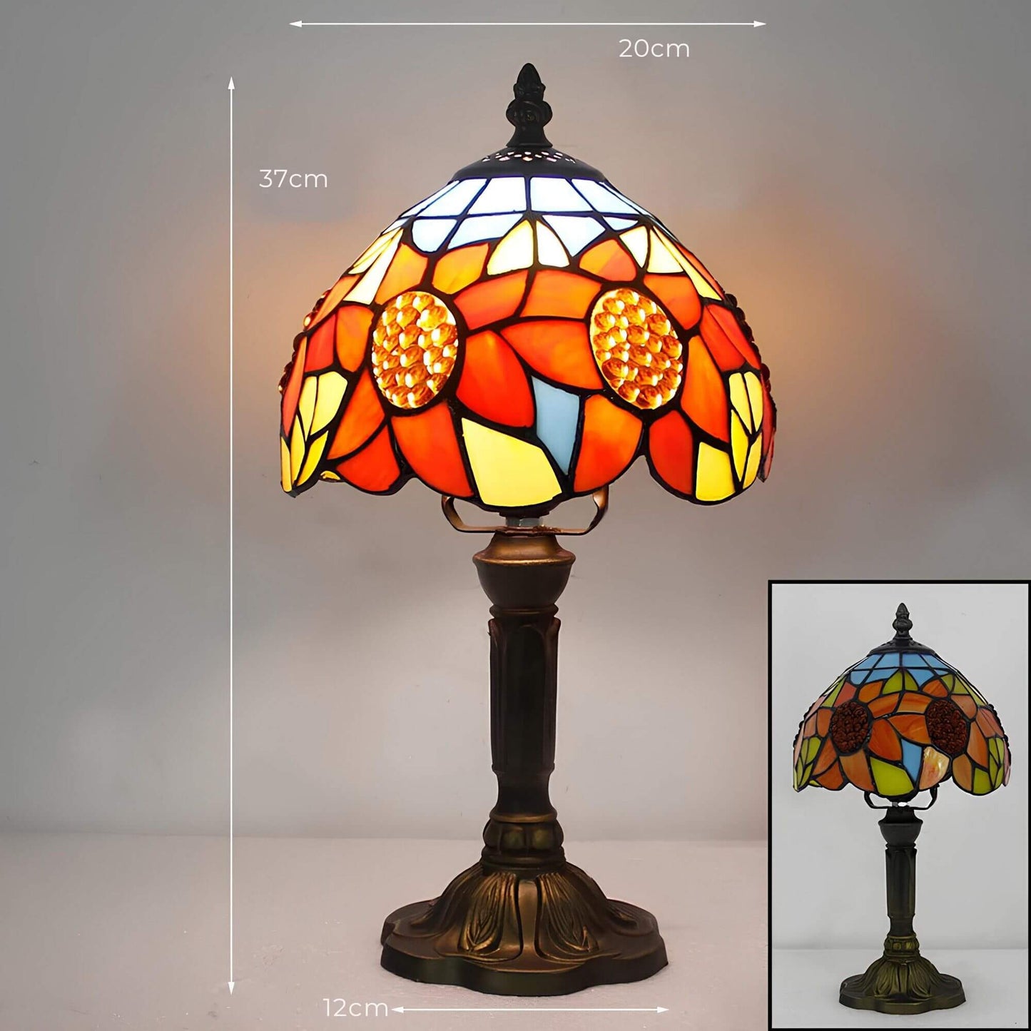 Luminous – Lampe de Table en Verre Coloré