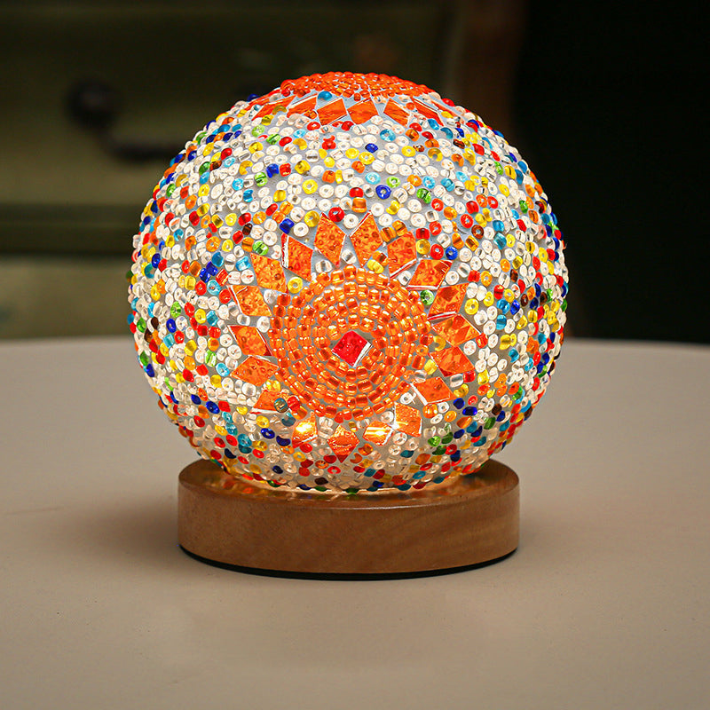 Lampe de Table Mosaïque Dimmable Élégante