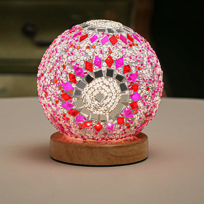 Lampe de Table Mosaïque Dimmable Élégante