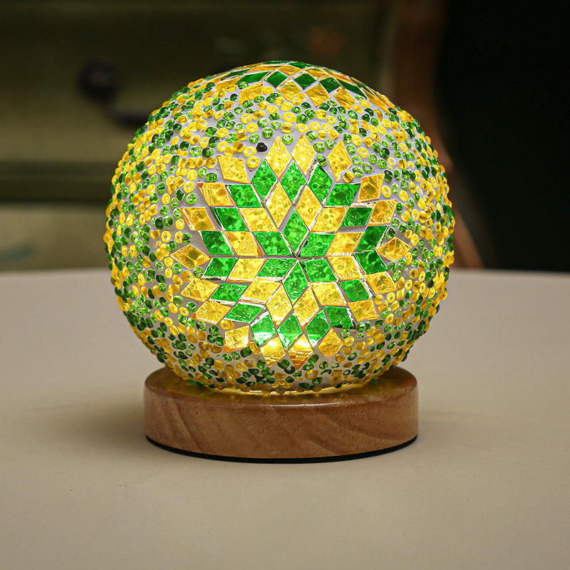 Lampe de Table Mosaïque Dimmable Élégante