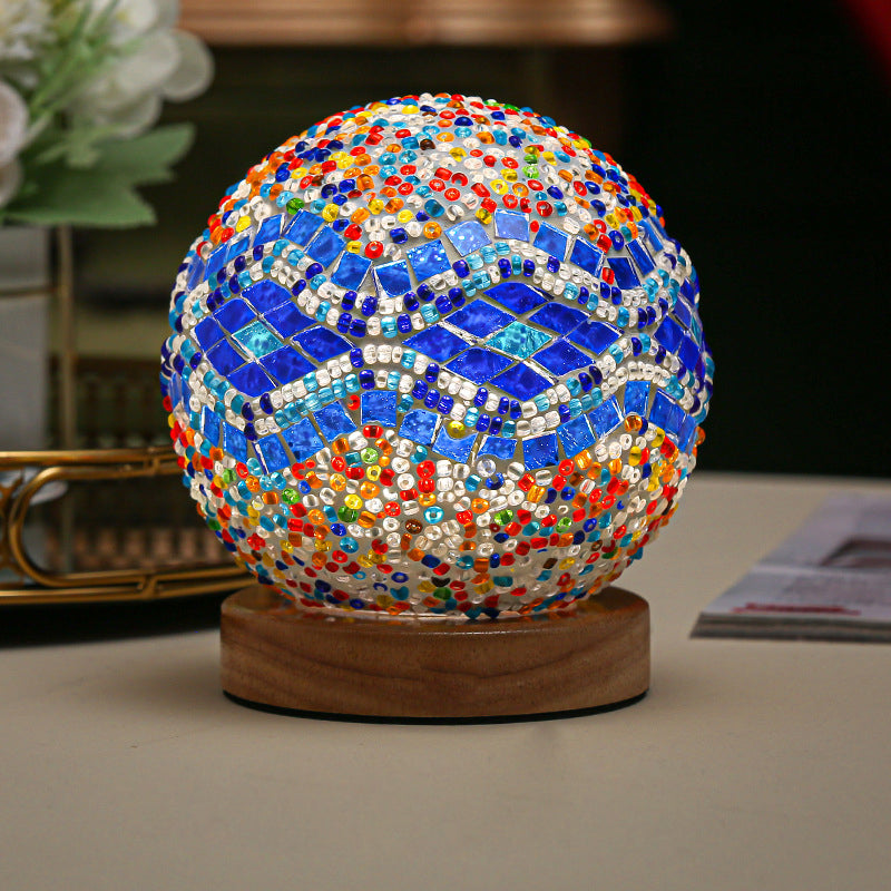 Lampe de Table Mosaïque Dimmable Élégante