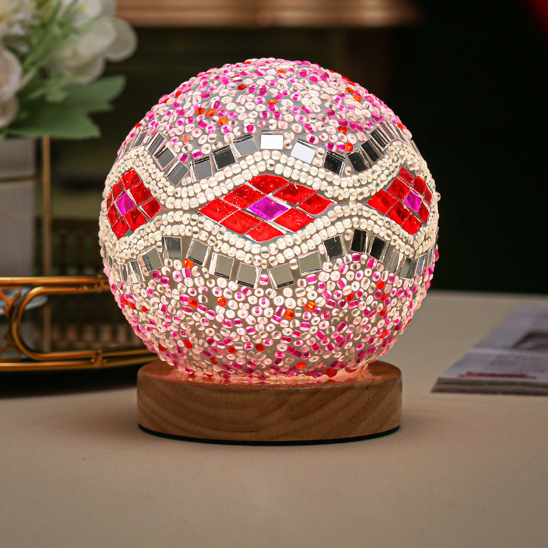 Lampe de Table Mosaïque Dimmable Élégante