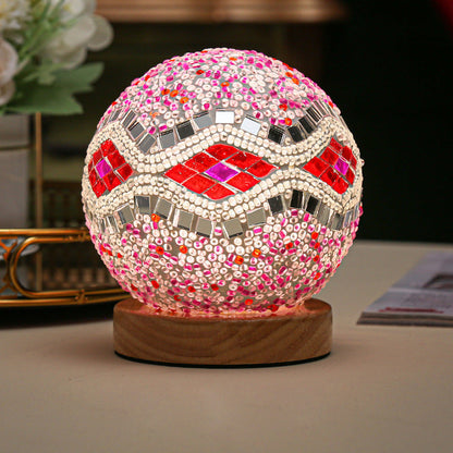 Lampe de Table Mosaïque Dimmable Élégante