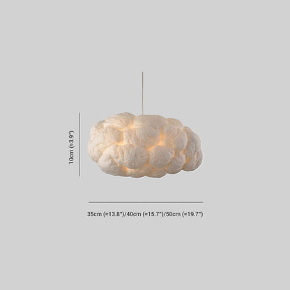Lampe suspendue LED en forme de nuage
