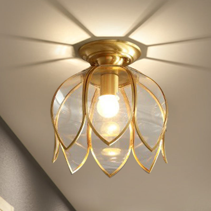 Luminaire Floral en Cristal