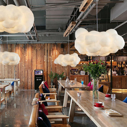 Lampe suspendue LED en forme de nuage