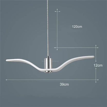 Plafonnier LED moderne avec design pivotant