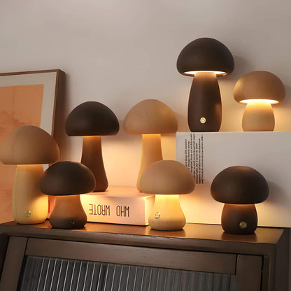 Charmante Lampe Champignon Sans Fil pour un Éclairage Créatif