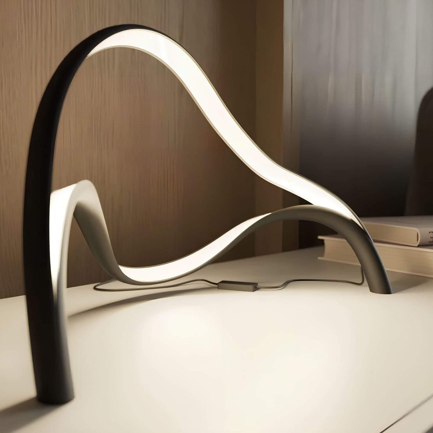 Lampe de table LED mince pour une décoration moderne