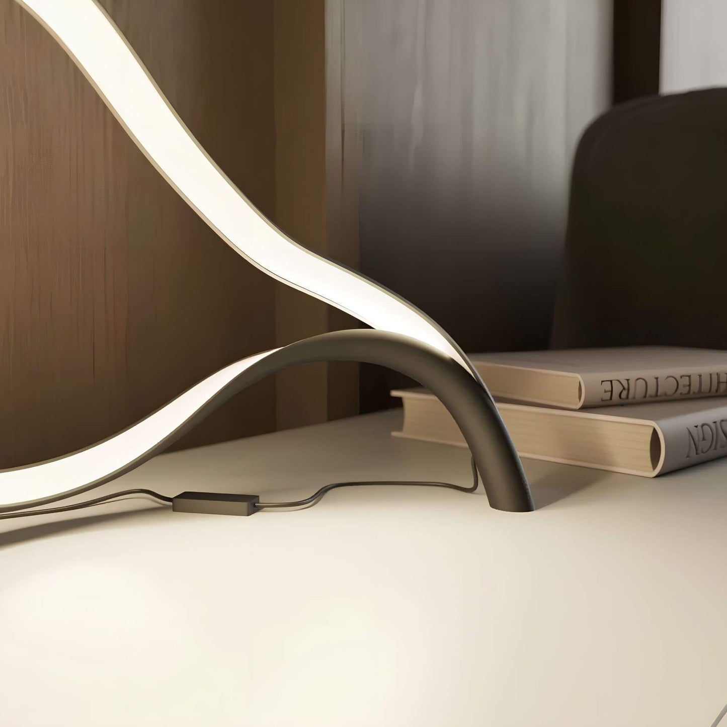 Lampe de table LED mince pour une décoration moderne