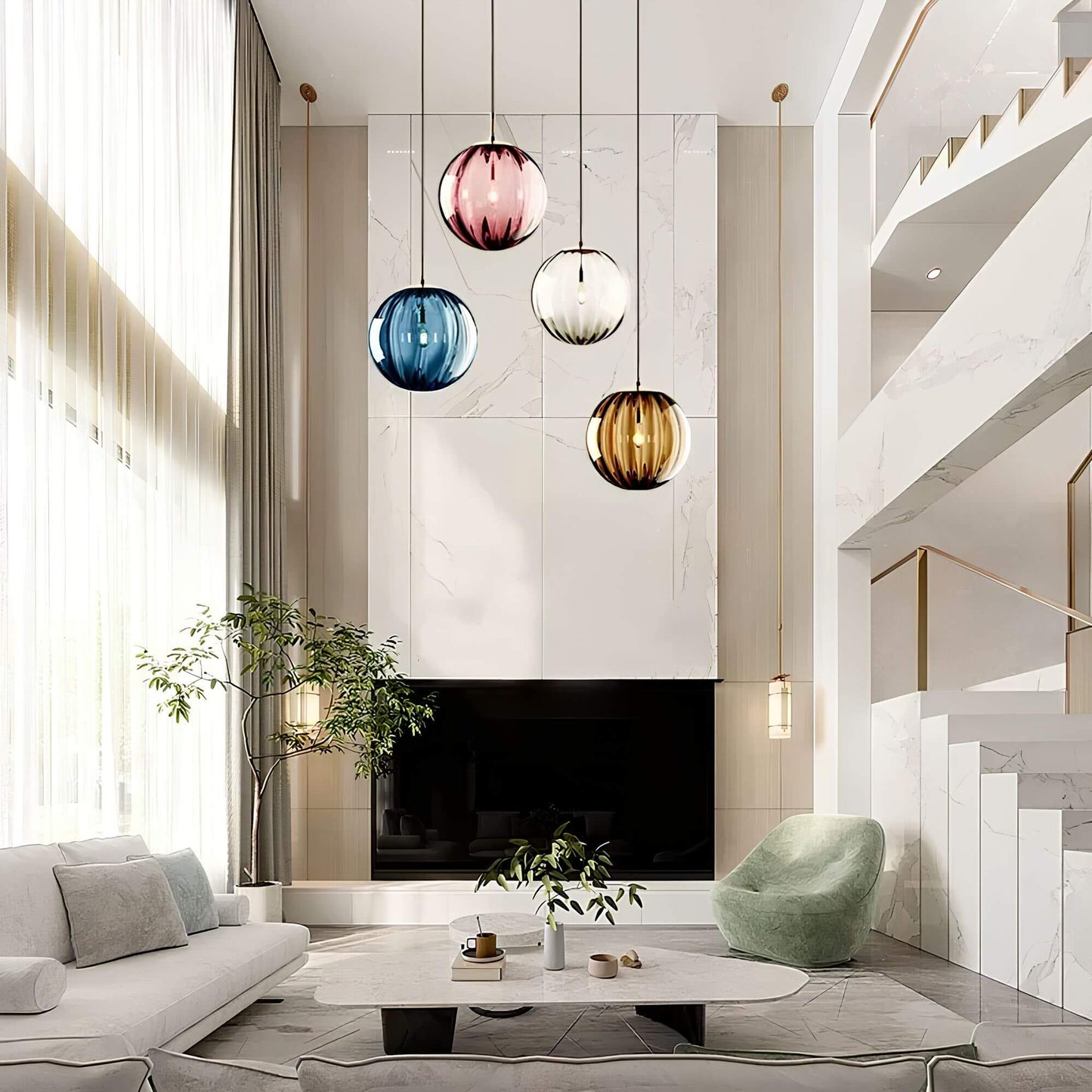 Suspension LED écoénergétique pour une ambiance intemporelle