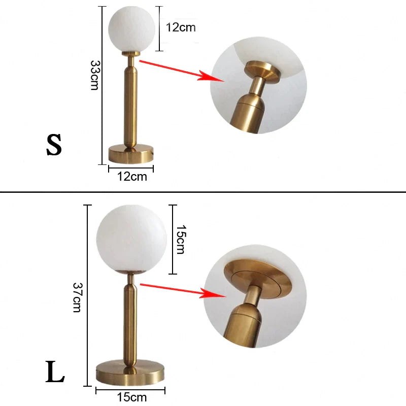 Lampe de Table LED Moderne – Finition en Laiton de Haute Qualité & Lumière Ambiance
