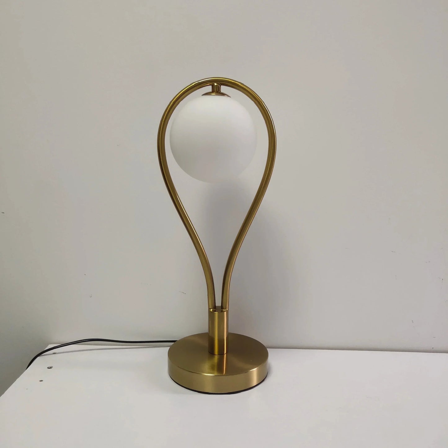 Lampe de Chevet en Verre et Or