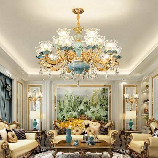 Lustre en cristal glamour
