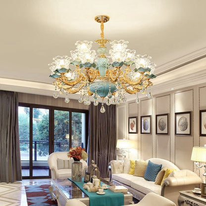 Lustre en cristal glamour