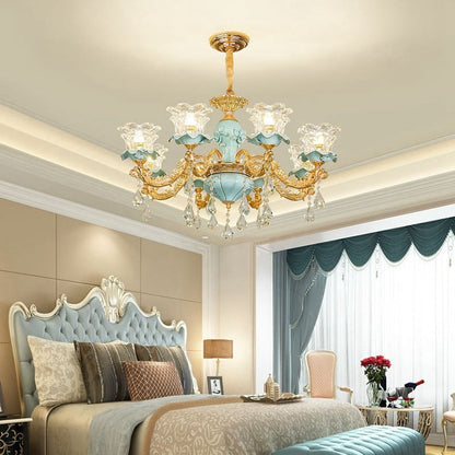 Lustre en cristal glamour