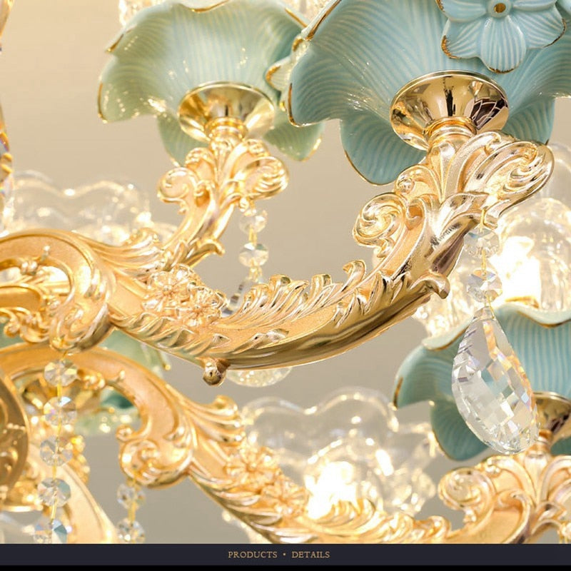 Lustre en cristal glamour