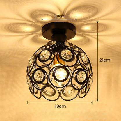 Plafonnier de Couloir en Or de Luxe