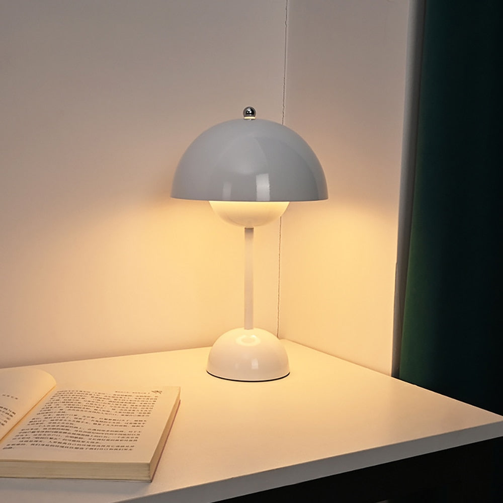 Lampe de Table Sans Fil en Forme de Pot de Fleur