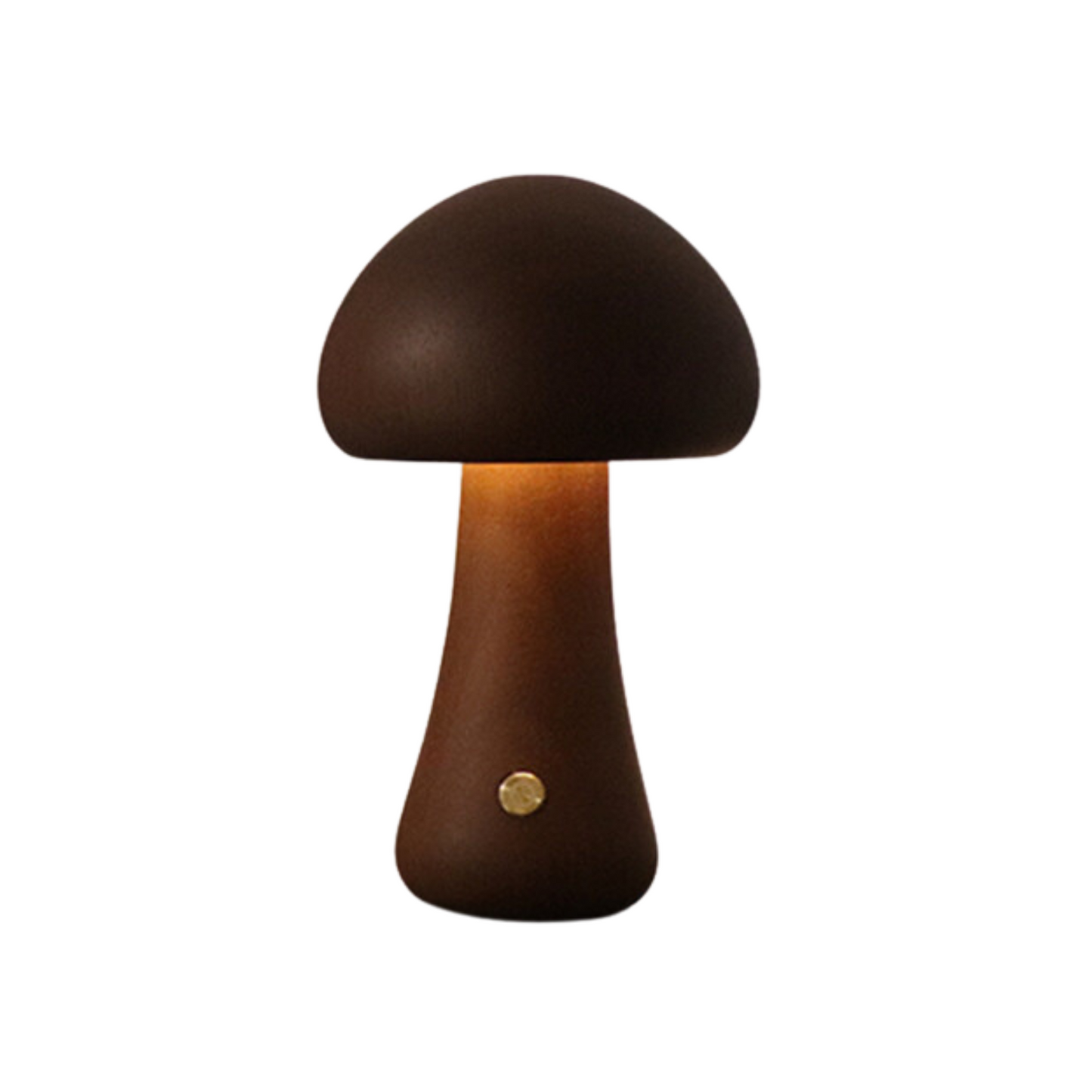 Lampe Champignon en Bois Naturel