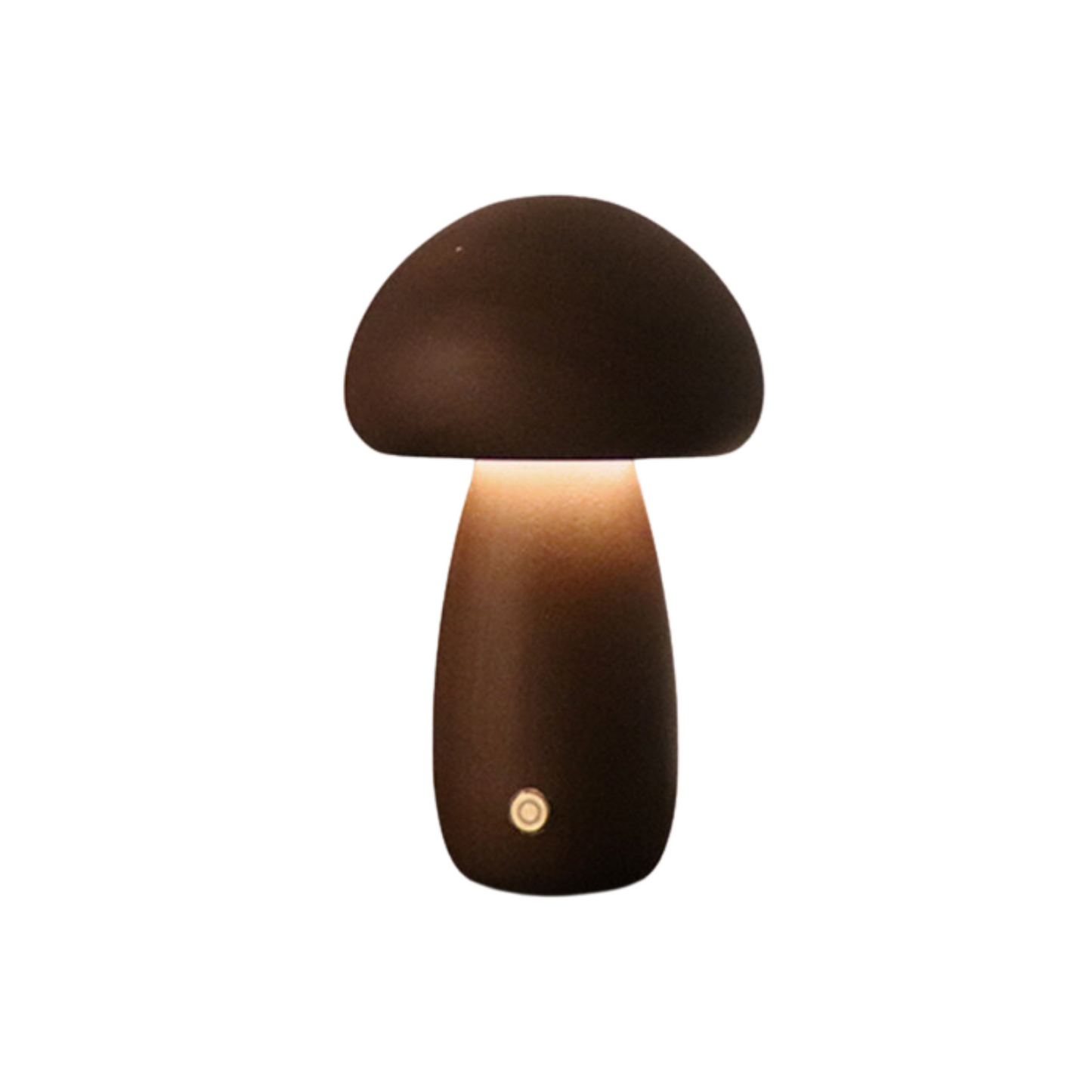 Lampe Champignon en Bois Naturel