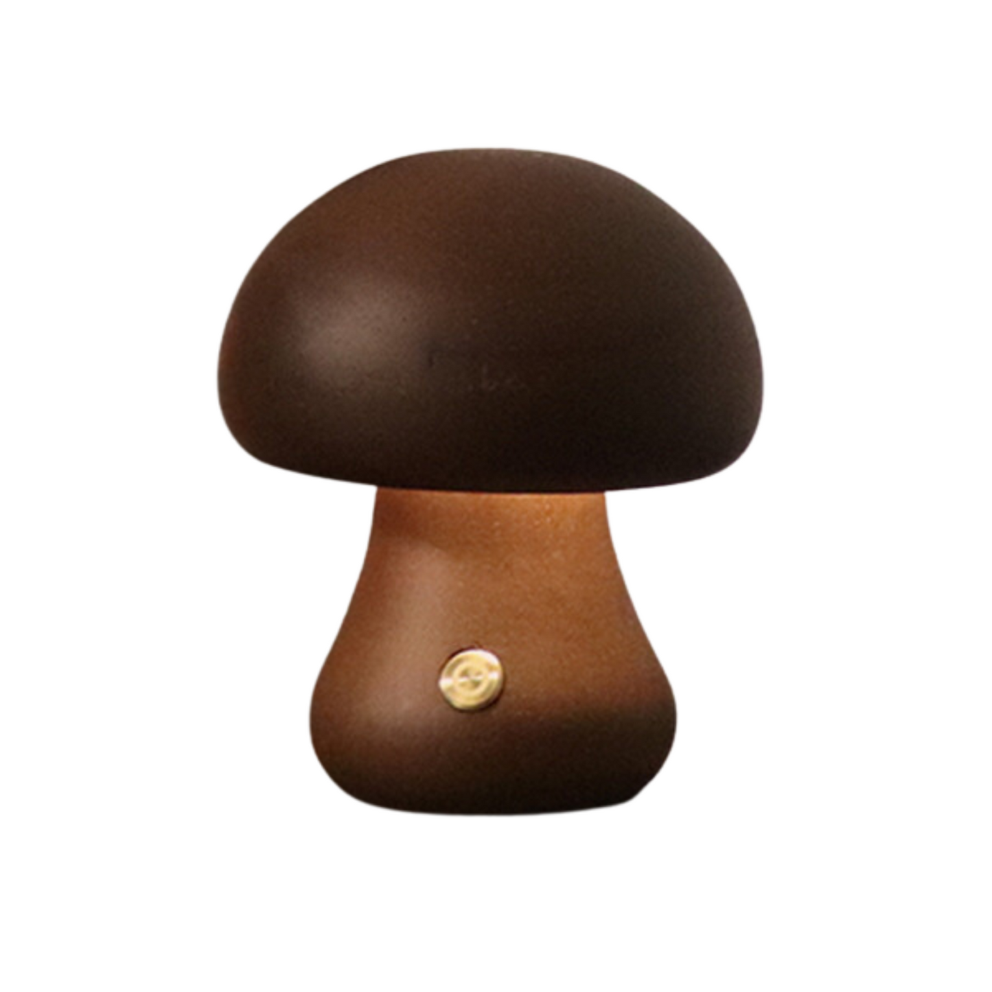 Lampe Champignon en Bois Naturel