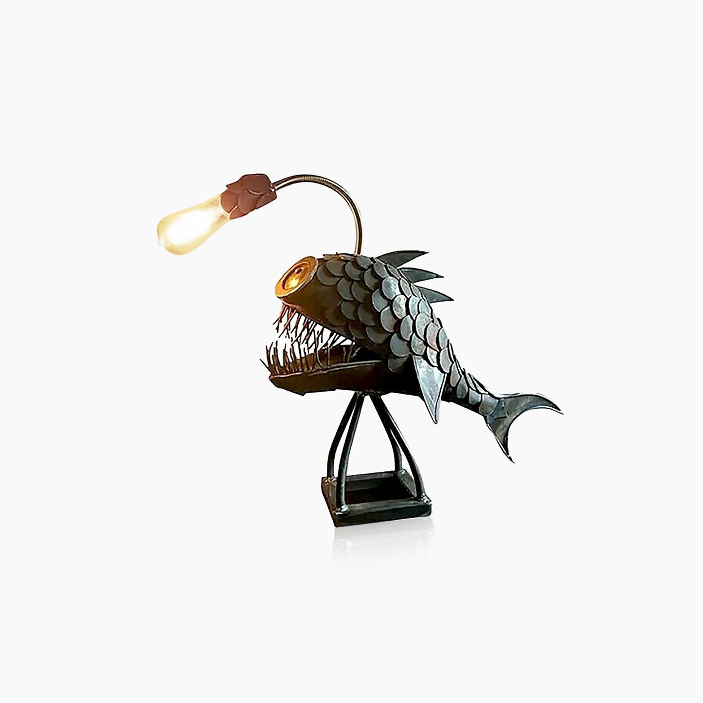 Lampe de Table Poisson Pêcheur Rétro