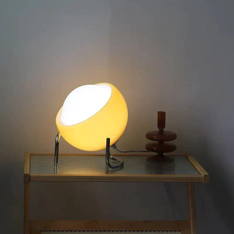 Lampe de Table en Verre Bauhaus