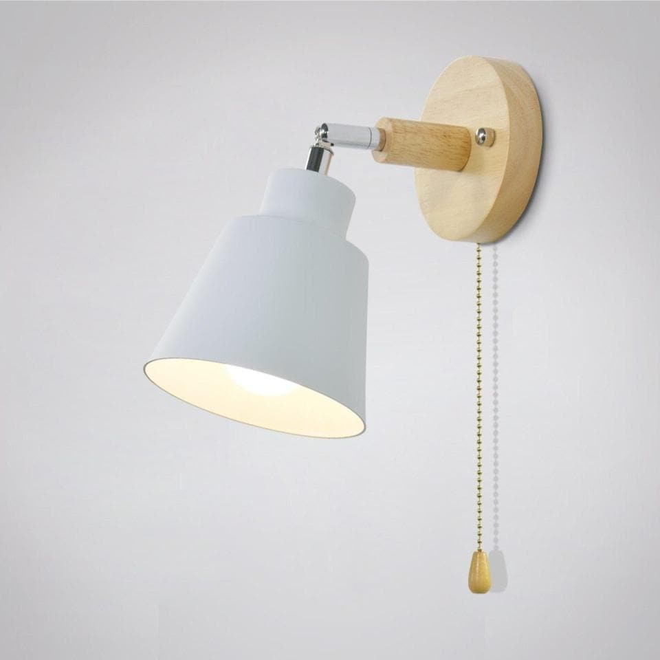 Lampe Murale Pivotante avec Interrupteur à Tirette