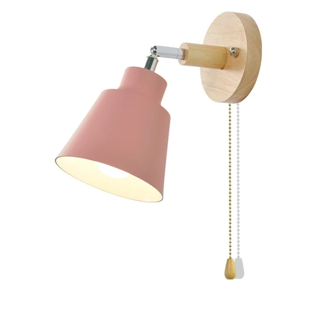 Lampe Murale Pivotante avec Interrupteur à Tirette