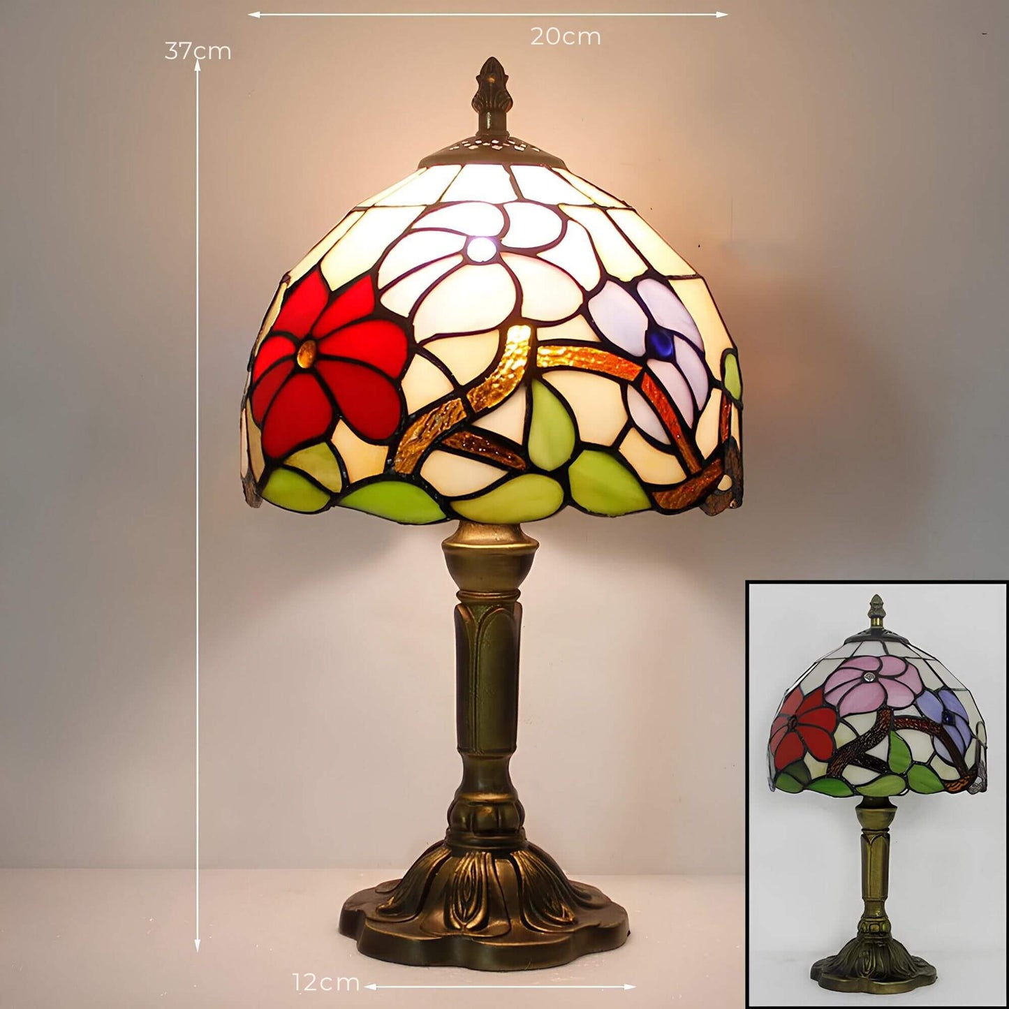 Luminous – Lampe de Table en Verre Coloré