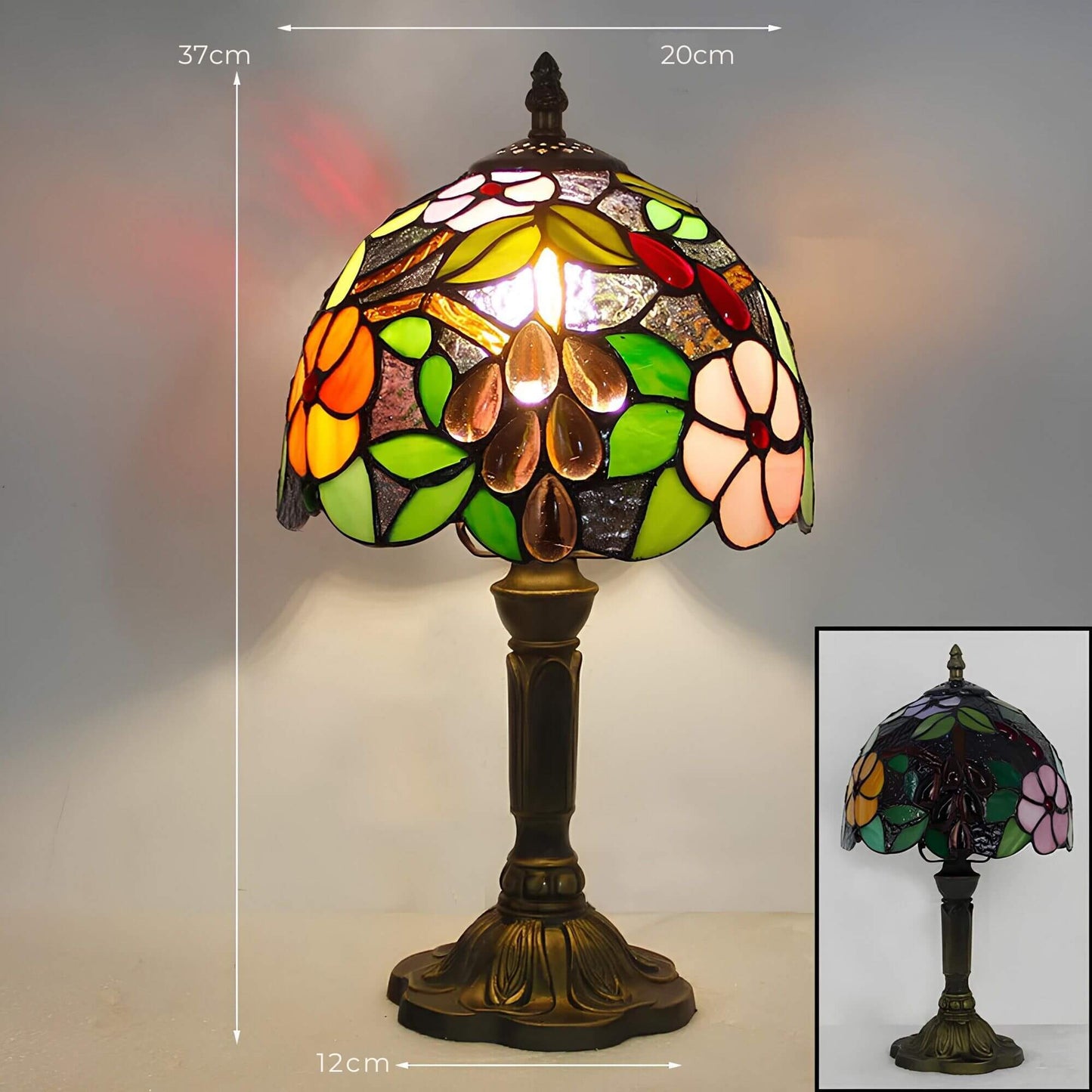 Luminous – Lampe de Table en Verre Coloré