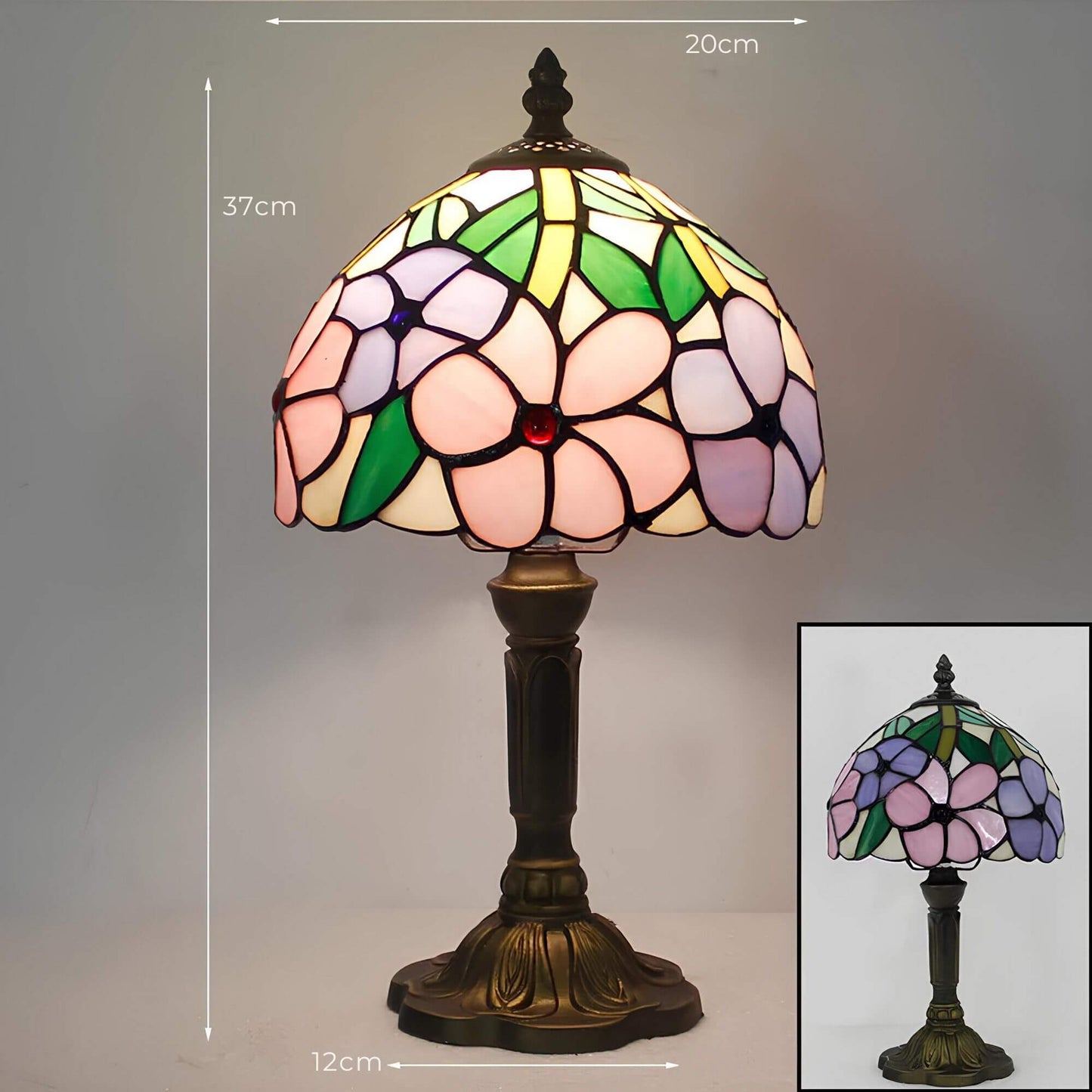 Luminous – Lampe de Table en Verre Coloré