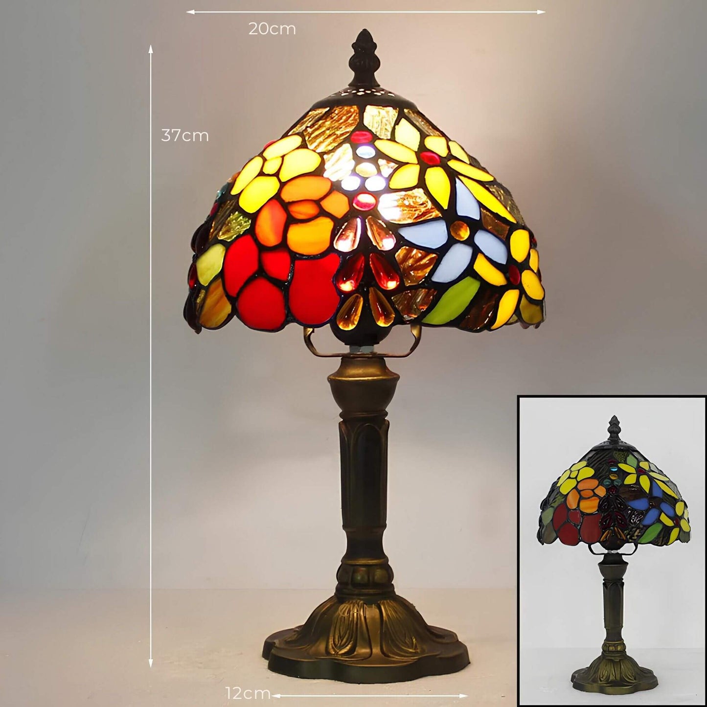 Luminous – Lampe de Table en Verre Coloré