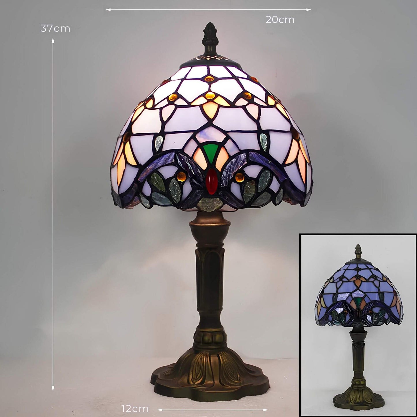 Luminous – Lampe de Table en Verre Coloré