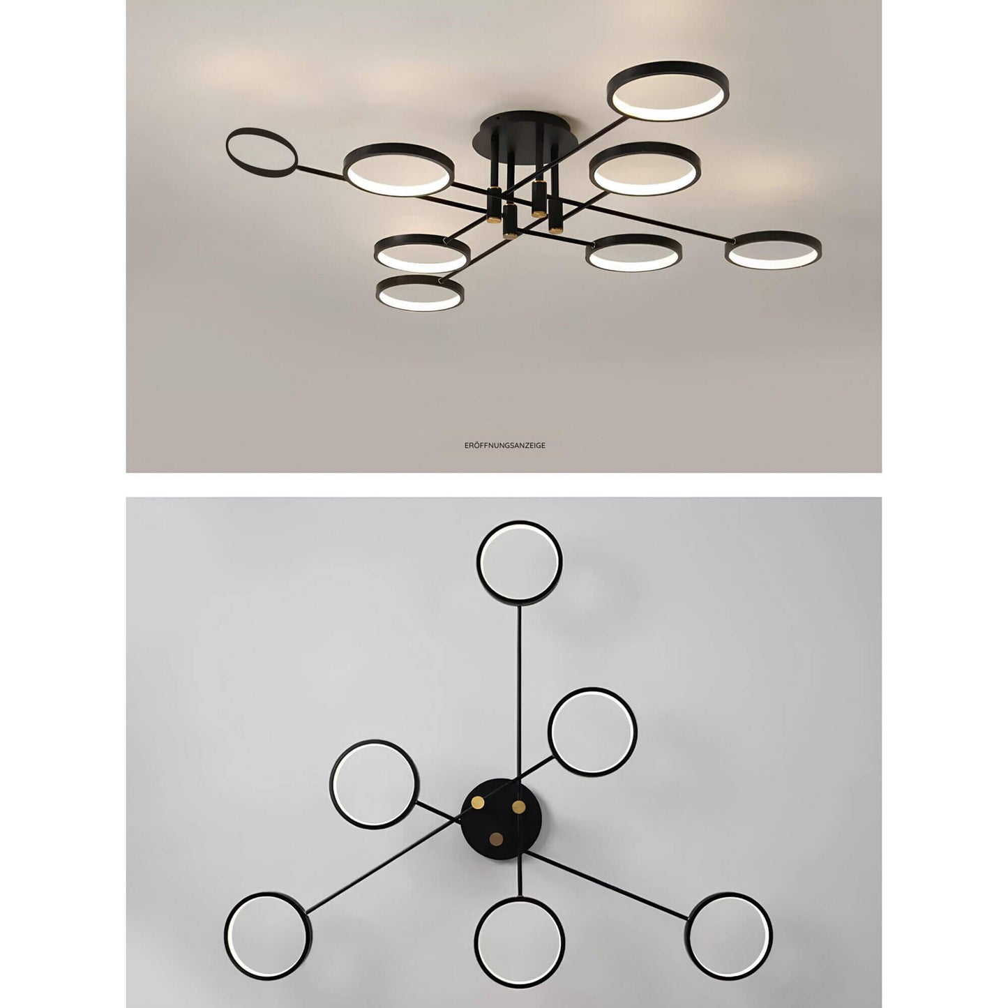 Lustre élégant en métal